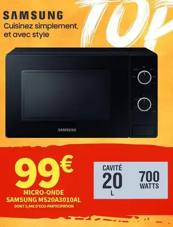Samsung - micro-onde ms20a301oal