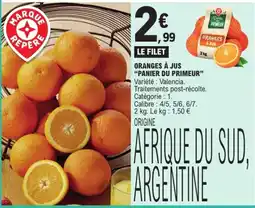 E.Leclerc Panier du Primeur Oranges à jus offre