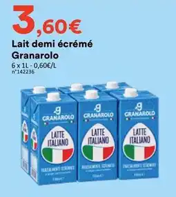 Hmarket Lait demi écrémé offre