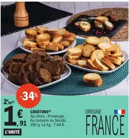 E.Leclerc CROÛTONS offre