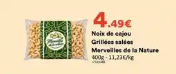 Hmarket Noix de cajou grillées salées offre