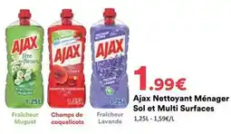 Hmarket Ajax - nettoyant ménage sol et multi surfaces offre
