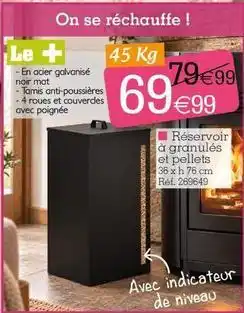 Kandy Réservoir d'égranulés et pellets offre