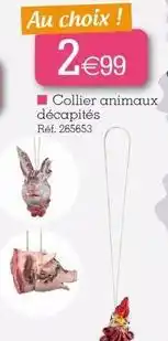 Kandy Collier animaux décapites offre