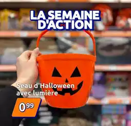Action Seau d'halloween avec lumière offre