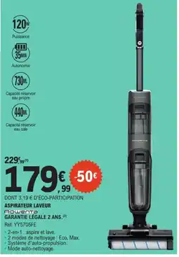 E.Leclerc ROWENTA Aspirateur laveur offre