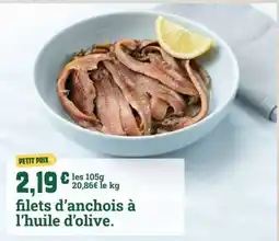 Fresh filets d'anchois à l'huile d'olive offre