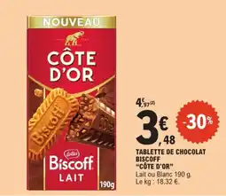E.Leclerc Express CÔTE D'OR Biscoff LAIT offre