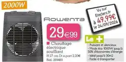 Kandy Facile - chauffage électrique soufflant offre