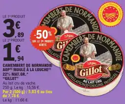 E.Leclerc Gillot Camembert de Normandie offre