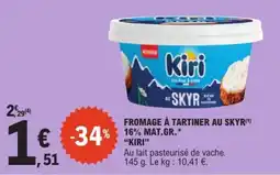 E.Leclerc Kiri Fromage à tartiner au skyr offre