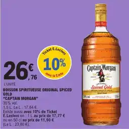 E.Leclerc Captain Morgan Spiced Gold offre