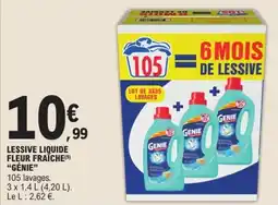 E.Leclerc GENIE Lessive liquide offre