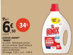 E.Leclerc BONUX LESSIVE LIQUIDE offre