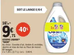E.Leclerc DASH Lessive liquide offre