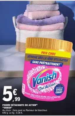 E.Leclerc Vanish Poudre détachante Oxi Action offre