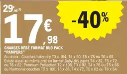 E.Leclerc PAMPERS Changes Bébé offre