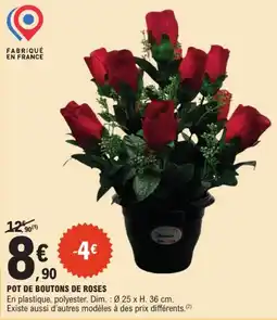 E.Leclerc Thivernin POT DE BOUTONS DE ROSES offre
