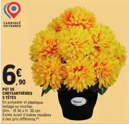 E.Leclerc Thivrinin POT DE CHRYSANTHÈMES offre