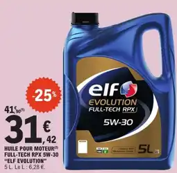 E.Leclerc elf HUILE POUR MOTEUR offre