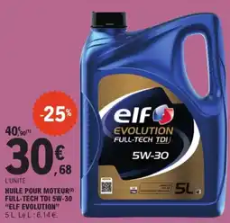 E.Leclerc elf HUILE POUR MOTEUR offre