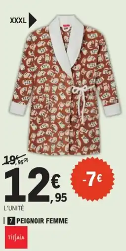 E.Leclerc TISIAIA PEIGNOIR FEMME offre