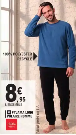 E.Leclerc TISFAIA PYJAMA LONG POLAIRE HOMME offre