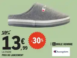 E.Leclerc Champion Mule Homme offre
