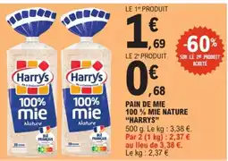 E.Leclerc Express Harrys Pain de mie 100% mie nature offre
