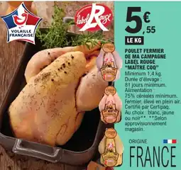 E.Leclerc Express Label Rouge Poulet Fermier offre