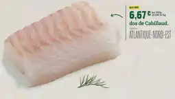 Fresh dos de Cabillaud offre
