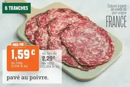 Fresh pavé au poivre offre