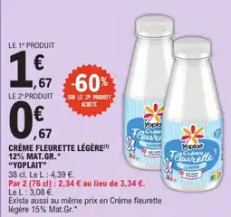 E.Leclerc Yoplait Crème Fleurette Légère offre