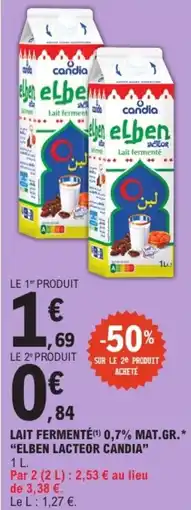 E.Leclerc Candia Elben Lait fermenté offre