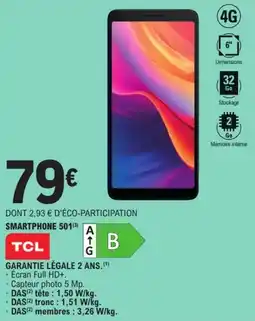 E.Leclerc TCL SMARTPHONE 501 offre