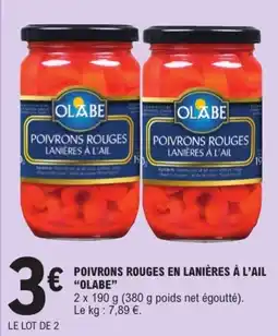 E.Leclerc OLABE POIVRONS ROUGES offre