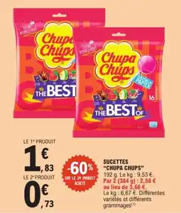 E.Leclerc Express Chupa Chups Sucettes offre