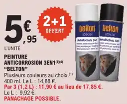 E.Leclerc belton peinture anticorrosion 3en1 offre