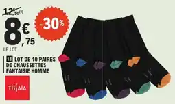 E.Leclerc Tissaia Chaussettes fantaisie homme offre