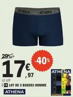 E.Leclerc ATHENA Boxers homme offre