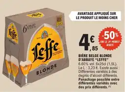 E.Leclerc Express Leffe Bière belge blonde d'abbaye offre