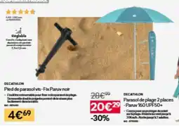 Decathlon DECATHLON Pied de parasol vts - Fix Paruv noir offre