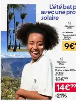 Decathlon DECATHLON Crème solaire 200m offre