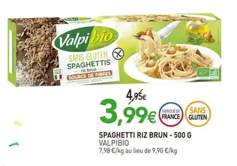 naturéO Valpibio spaghetti riz brun - 500 g offre