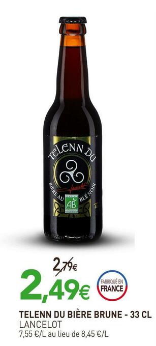 naturéO Lancelot telenn du bière brune offre