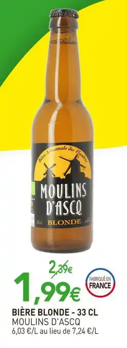 naturéO Moulins d'ascq bière blonde offre