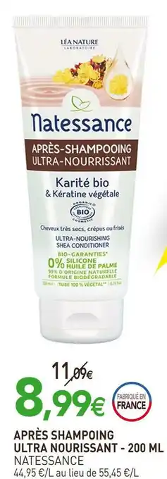naturéO Natessance après shampooing ultra nourissant offre