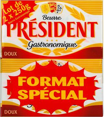 Match President beurre gastronomique offre