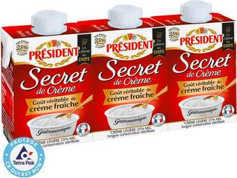 Match President secret de crème offre