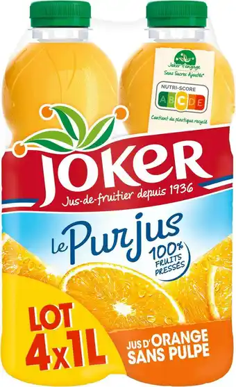 Match Joker pur jus offre